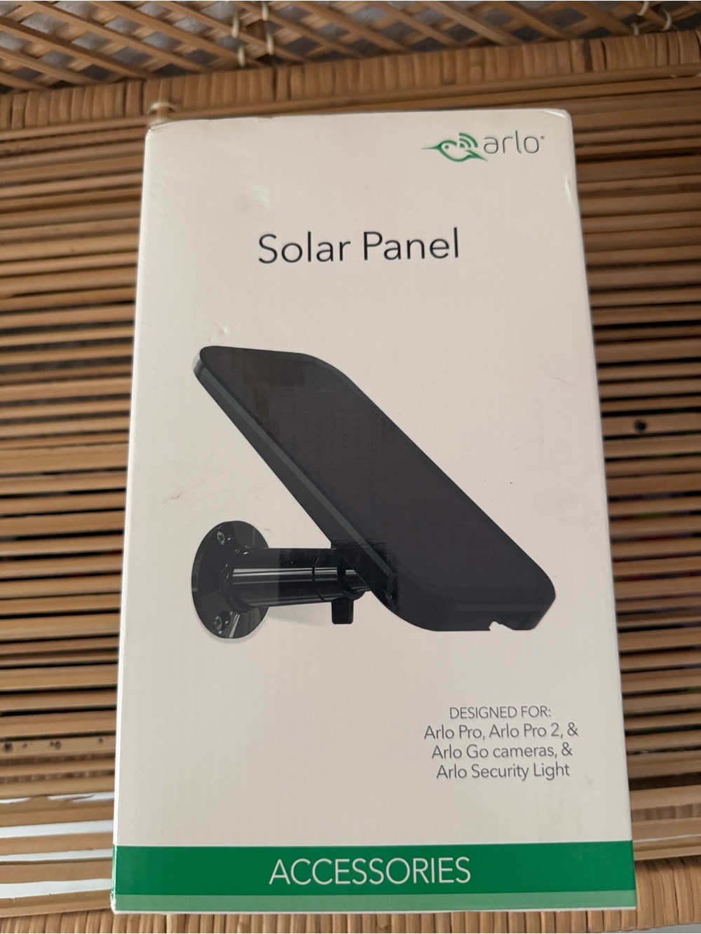 Arlo Solar Panel - Arlo Pro, Pro 2 and Arlo Go Compatible VMA4600-10000S - Black